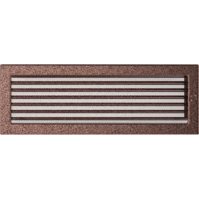 Решетка вентиляционная Kratki медная 17*49 c жалюзи