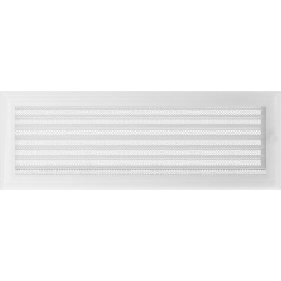 Решетка вентиляционная Kratki Oskar белая 17*49 с жалюзи