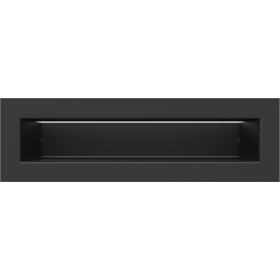 Решетка вентиляционная Kratki черная Luft 60*200