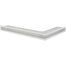 Решетка вентиляционная Kratki белая Luft угловая левая 600*400*60 Решетка вентиляционная Kratki белая Luft угловая левая 600*400*60