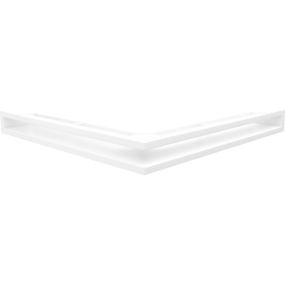 Решетка вентиляционная Kratki белая Luft угловая 560*560*60